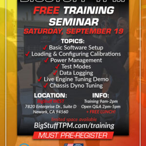BigStuff GEN4 EFI Training Seminar